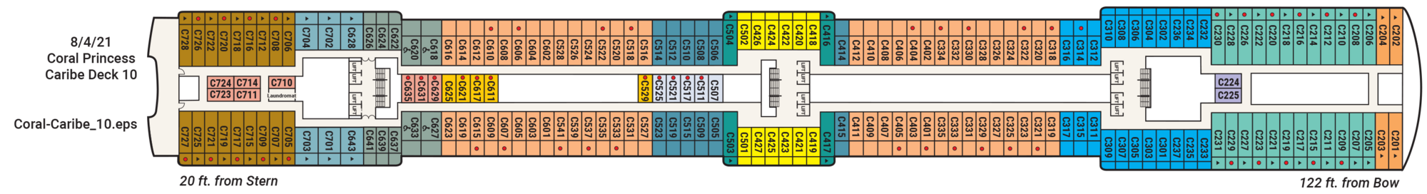 Deck 10 - Caribe plan